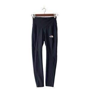 North Face Mid-Rise Black Leggings, Women's S, Workout Activewear Performance